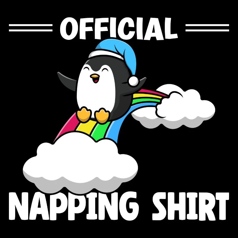 Sleeping Penguin Lover Cute Penguin Napping