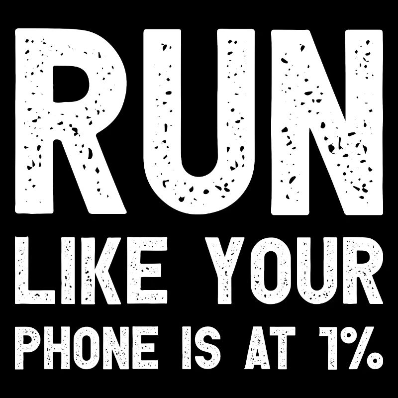 Courez comme si votre téléphone était à 1% Funny Runner