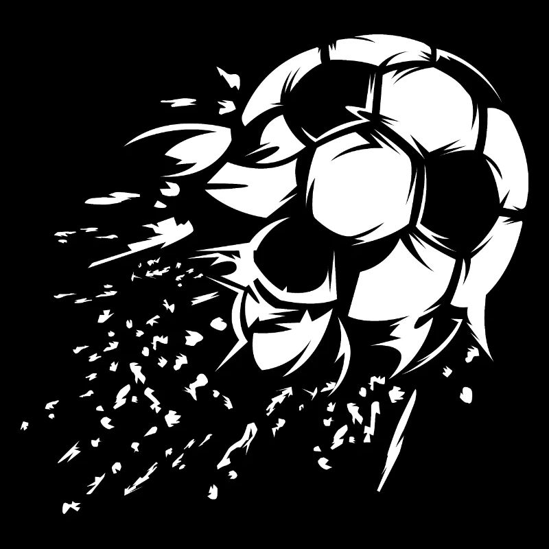 Fußball Schuss Explosion Illustration Team Logo