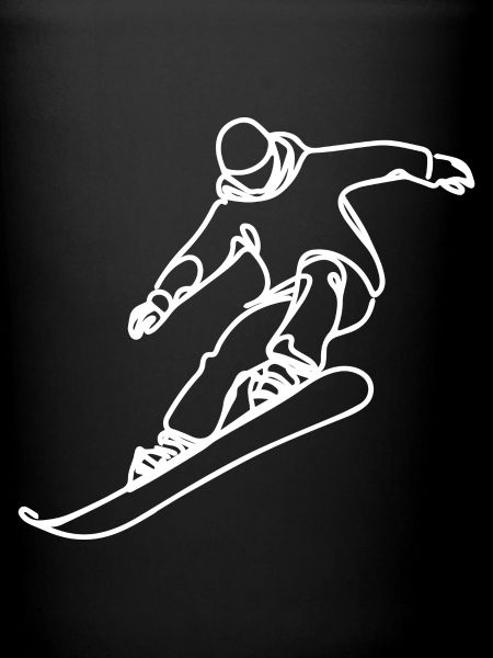 Snowboarder Zeichnung