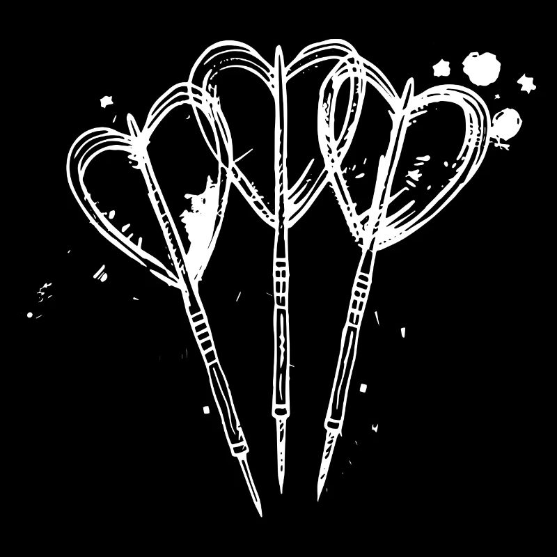 Darts Line Art