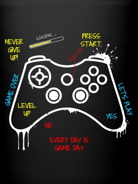 Gamer Controller Graffiti