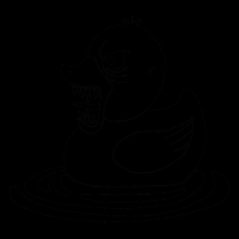 Canard démoniaque noir