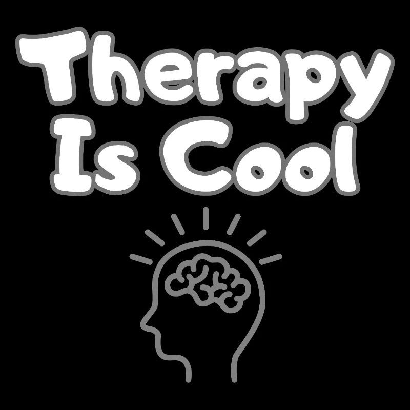 Therapy Is Cool – Therapie Statement Shirt