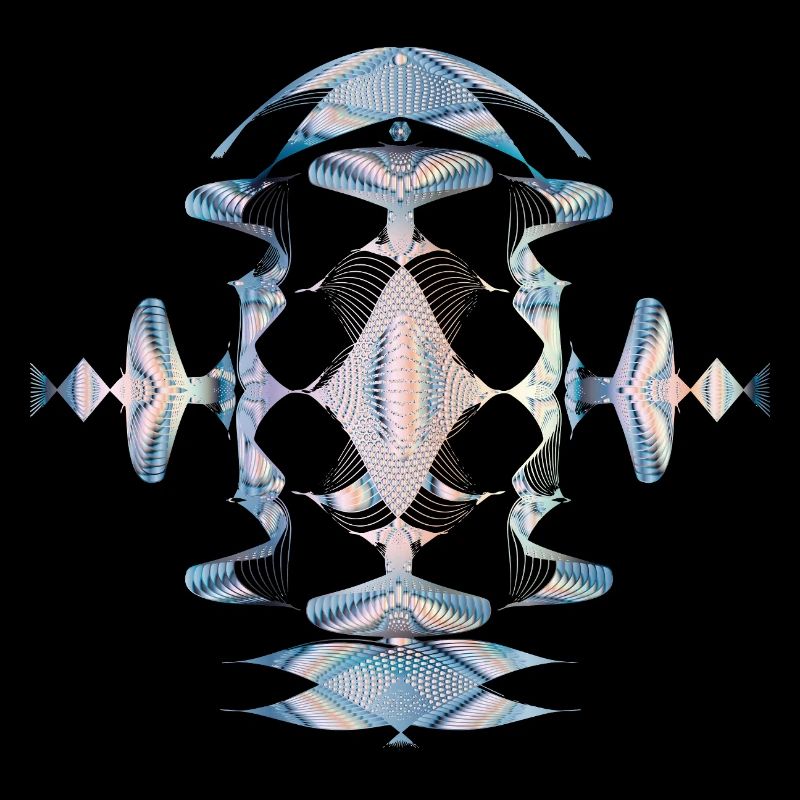 Illustration expérimentale avec des lignes lumineuses