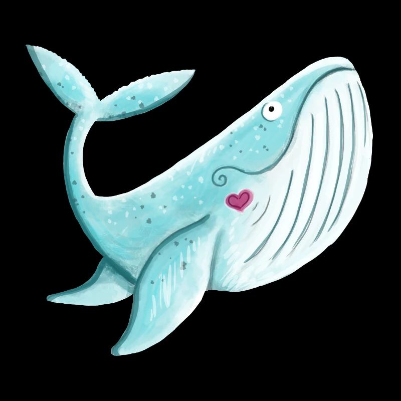 Wal Mit Herz I Buckelwal Walfisch Geschenk Comic