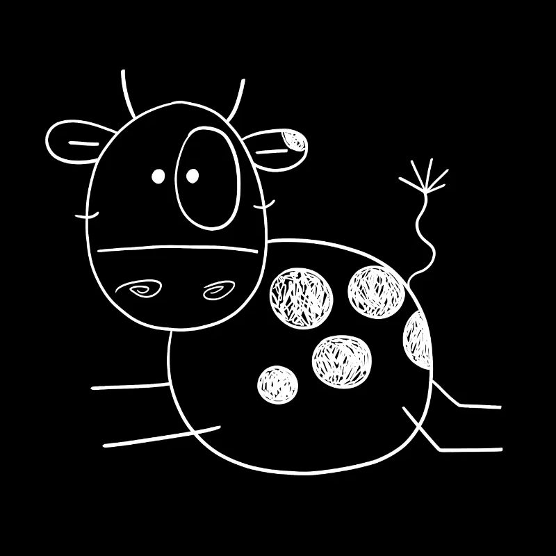 Coole Kuh I Strichmännchen Rind Bauer Geschenk