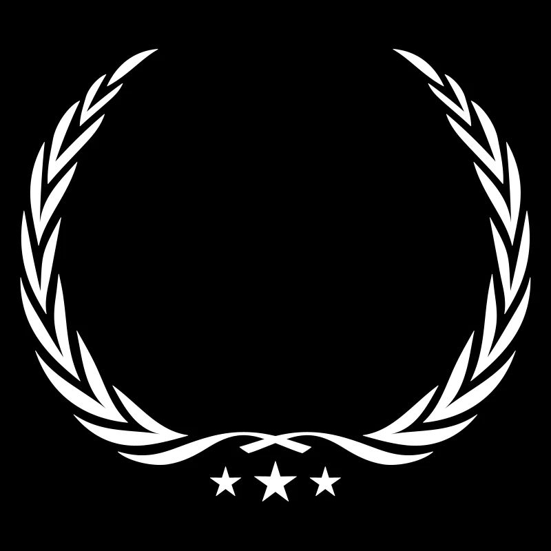 wreath laurel symbol blank