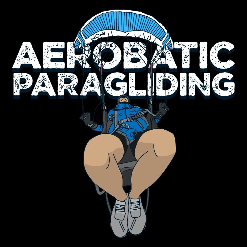 Aerobatic Paragliding white