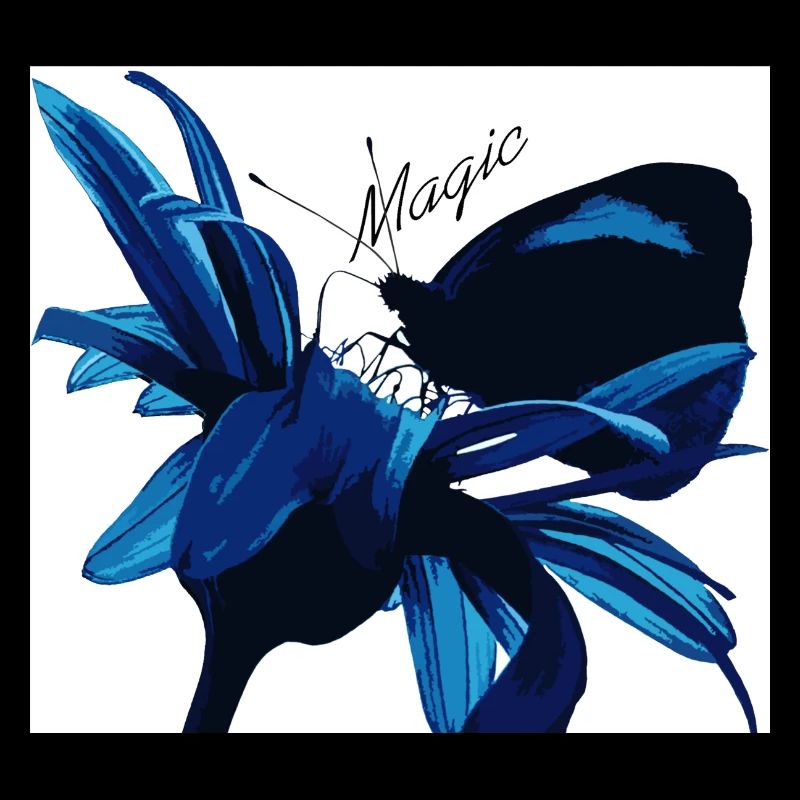 Blaues Blütenzauber mit Magic