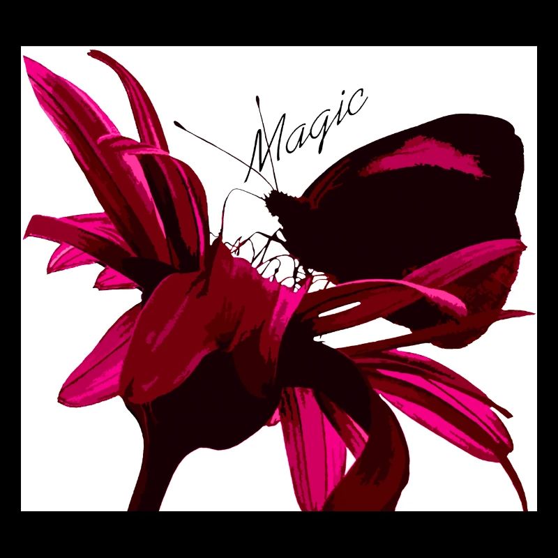 Magischer Schmetterling rot