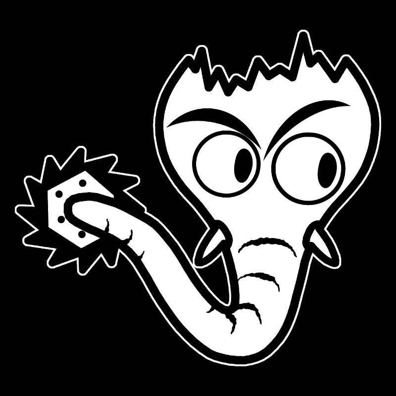 The funny bizarre imaginative Sägofant