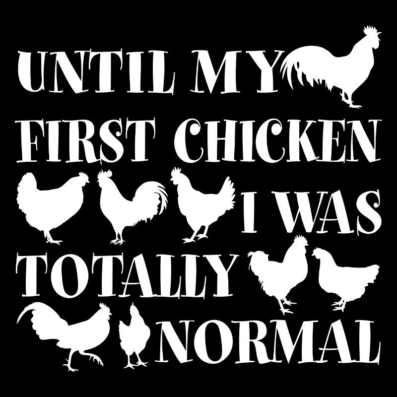 Silhouettes de poulet et dicton de poulet