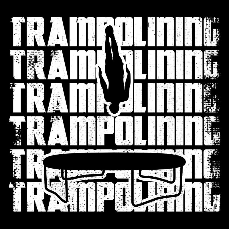 Lustiger Trampolinspringer