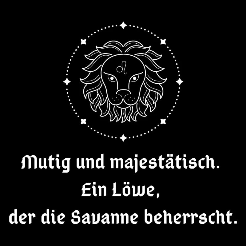 T-Shirt Sternzeichen Löwe Astrologie Horoskop