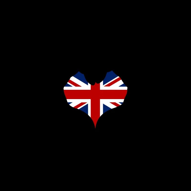 Angleterre en forme de coeur avec les mains