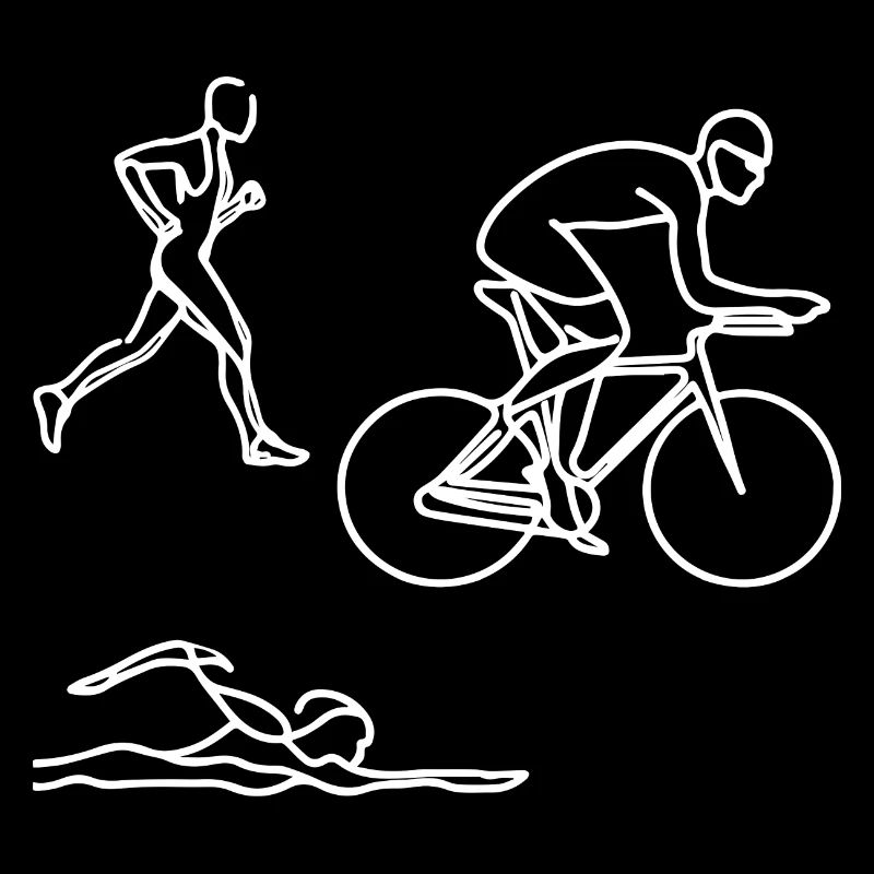 Dessin de triathlon
