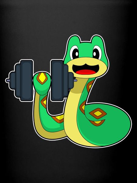 Snake Bodybuilder Musculation avec haltères