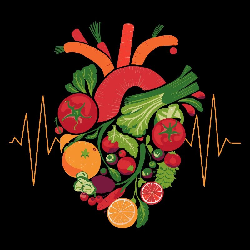 Gesundes Herz Obst & Veggie Art