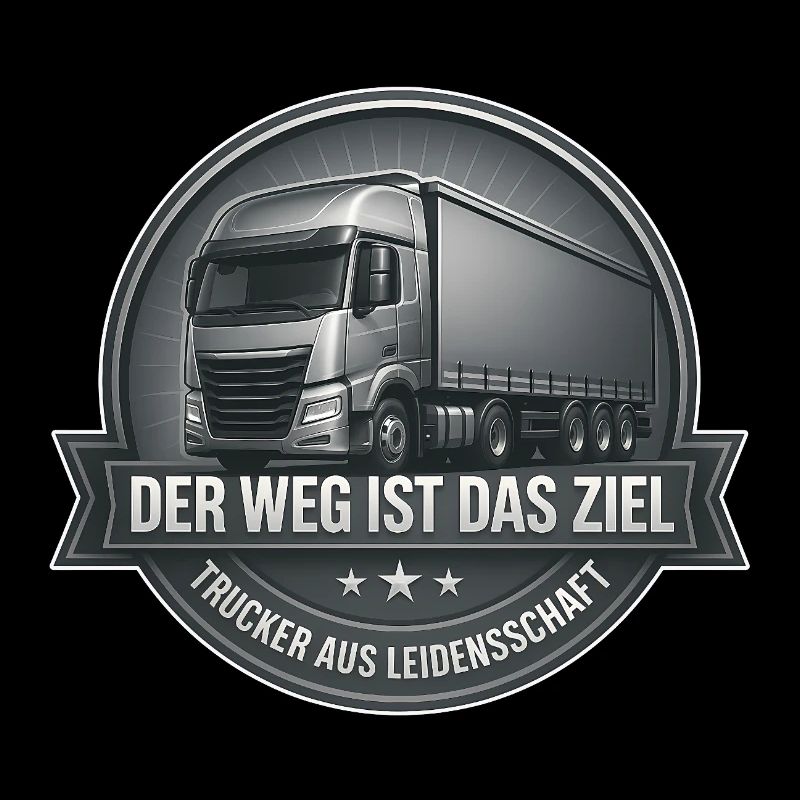 Design du véhicule avec slogan et motif de camion