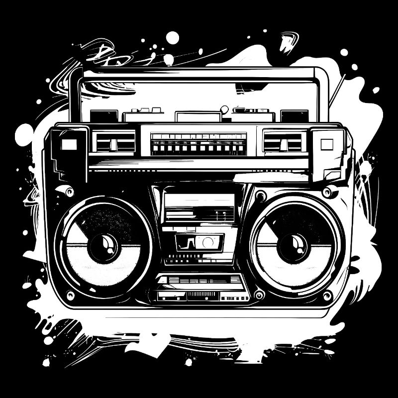 Dessin de musique hip hop