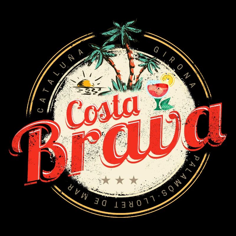 Costa Brava Vintage Catalogne Espagne Souvenir