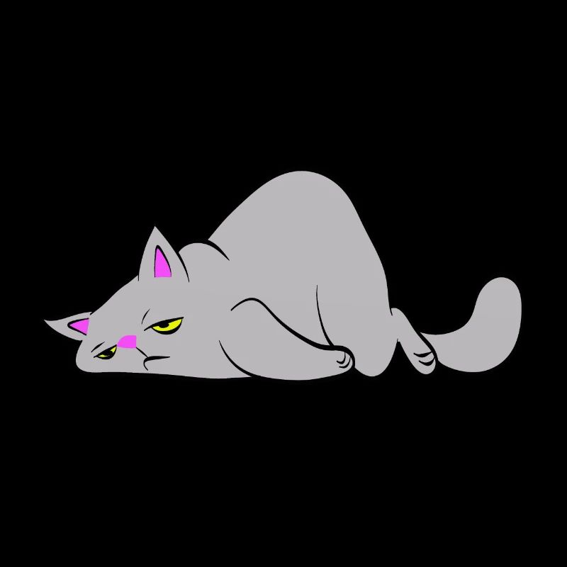 Chat fatigué