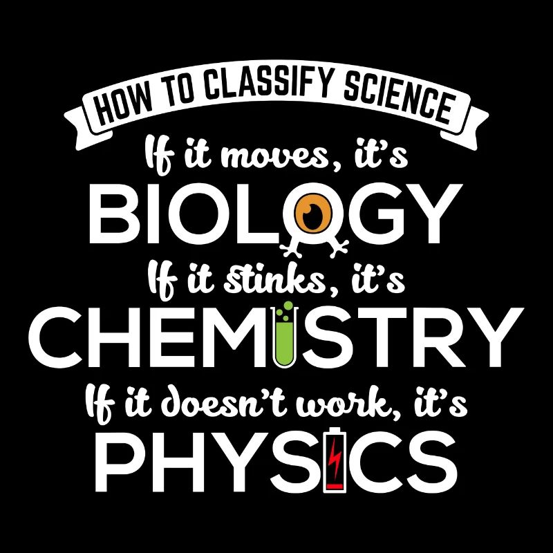 Classify Science Biology Chemistry Physics Gift