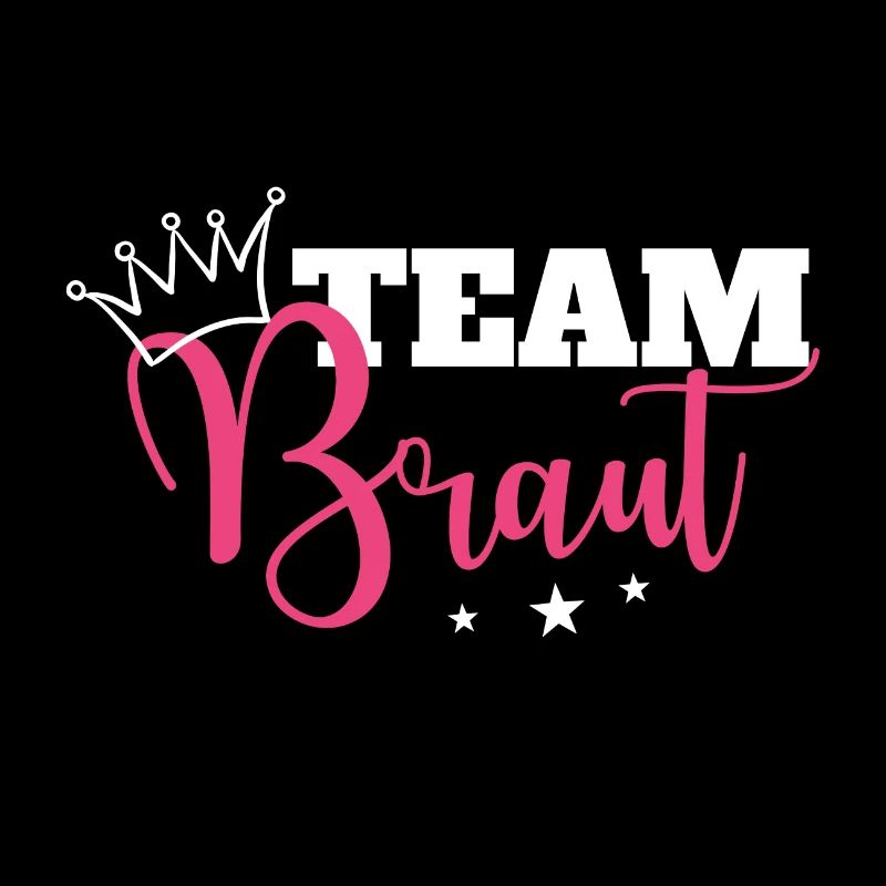 Team Braut Brautcrew JGA Geschenk Krone Sterne