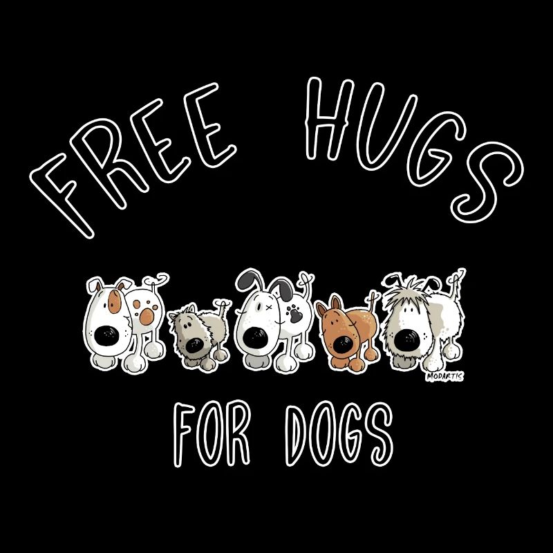 Free Hugs For Dogs - Hund - Hunde - Comic