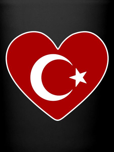Coeur comme drapeau turc