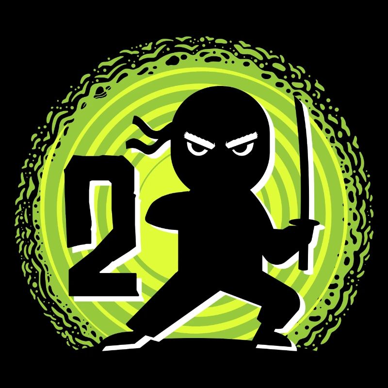 2. Geburtstag 2 Jahre Junge Kinder Ninja