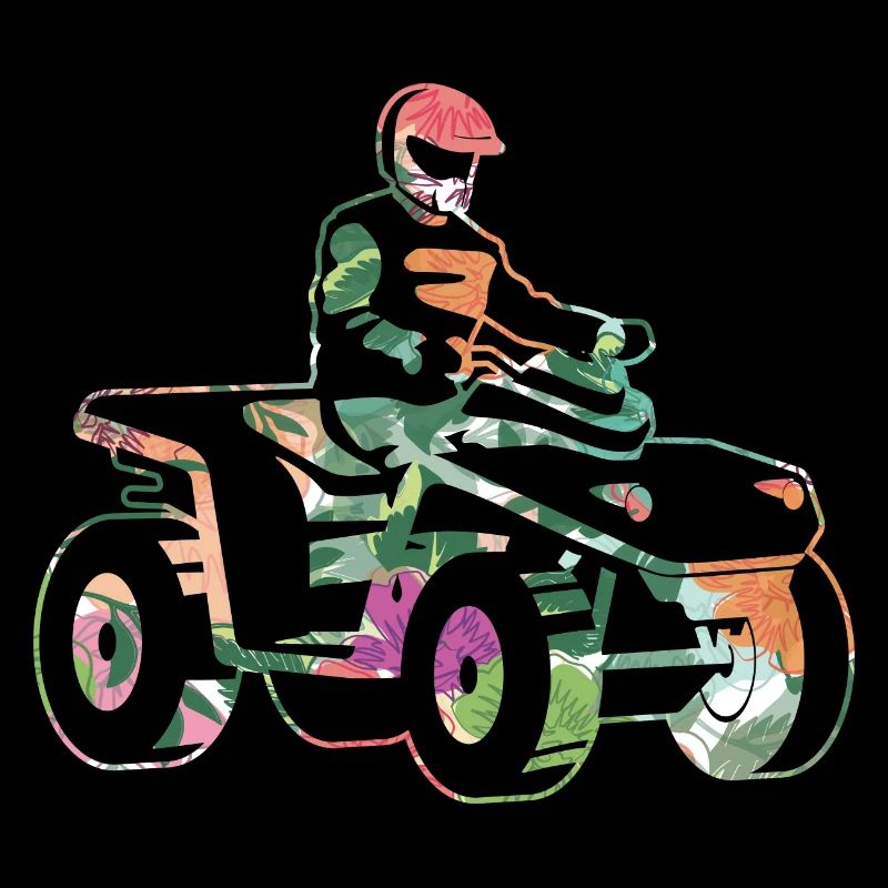 ATV Biker Offroad Quadfahrer Mädchen Quad