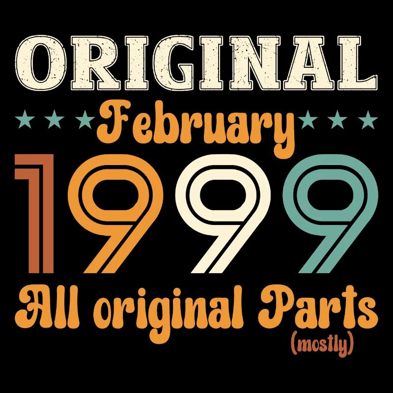 25th Birthday Original February Year 1999
