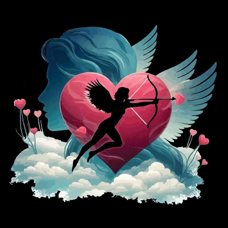 Cupidon Archer Oeuvre de cœur