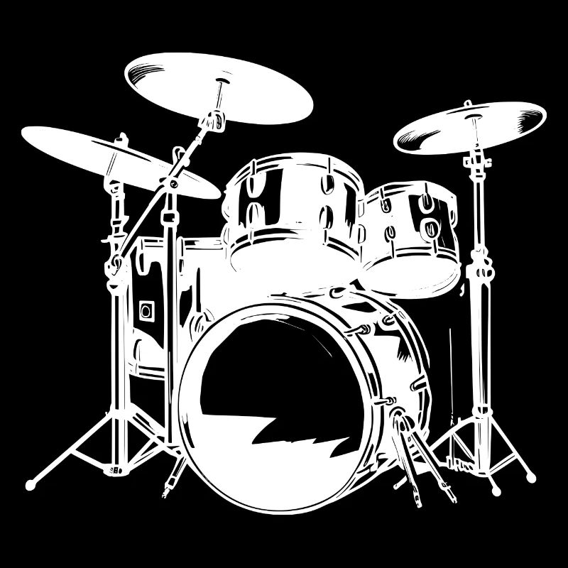 Drumkit Zeichnung