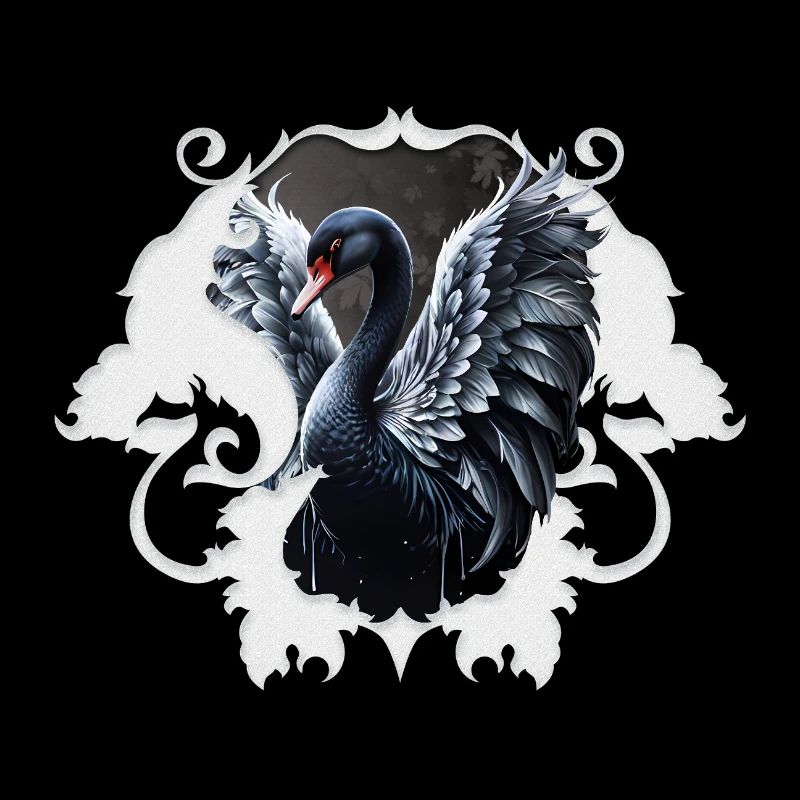 Im Schatten der Eleganz: Ein schwarzer Schwan.