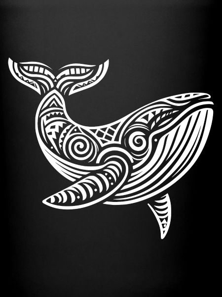 Baleine grise tribale