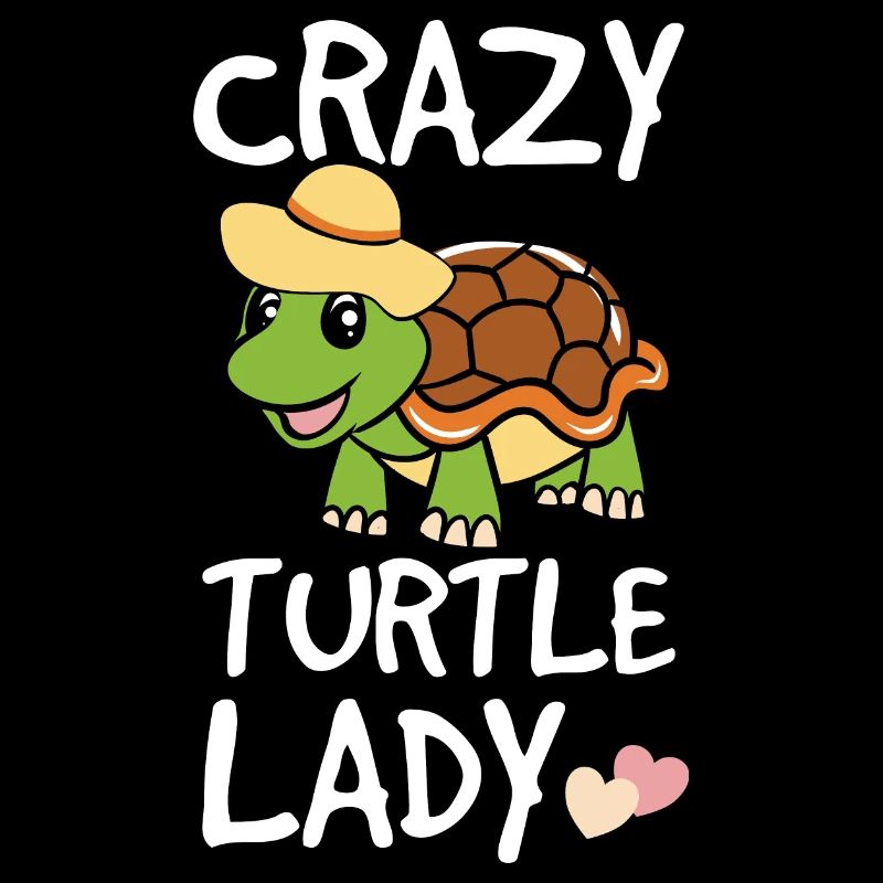 Lustige Schildkröte Crazy Turtle Lady Geschenk