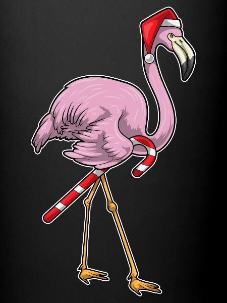 Canne de Noël Flamingo