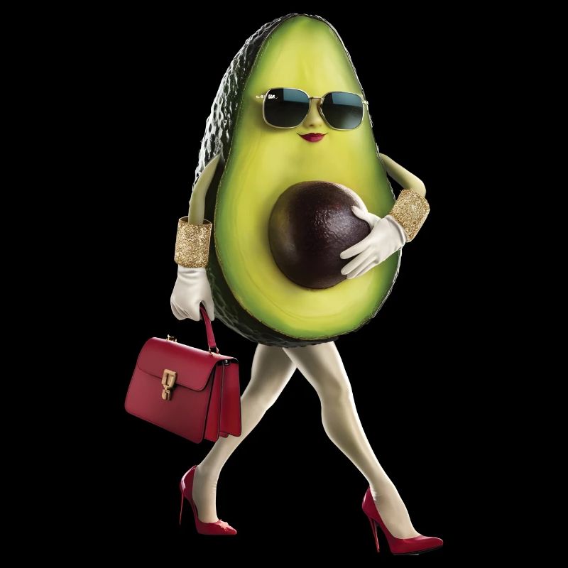 Frauen Avocado