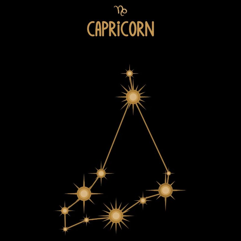 Steinbock Sternzeichen Sternbild Sternbild Golden