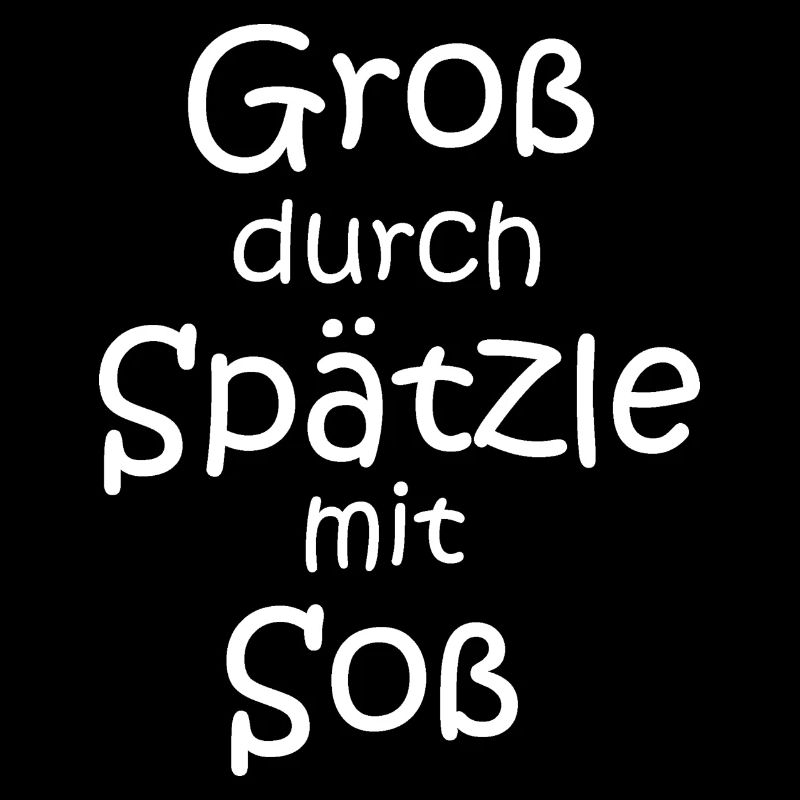 Groß durch Spätzle mit Soß