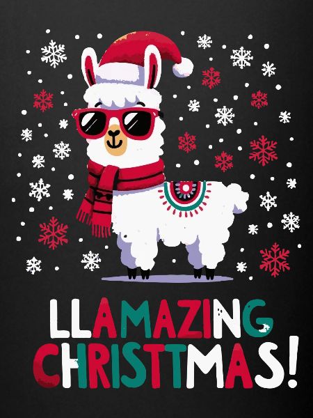 Llamazing Noël Dark Design
