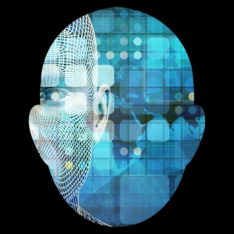 Head - Kopf mit moderne Technik