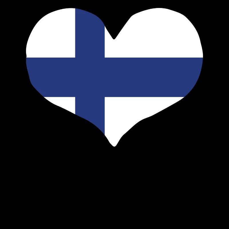Drapeau du cœur de la Finlande
