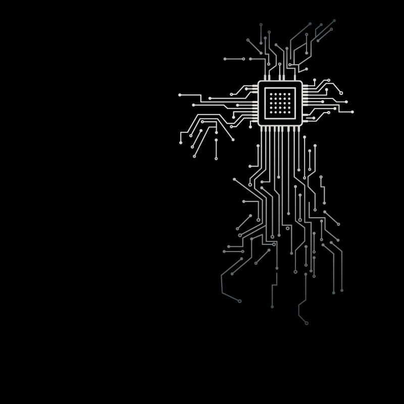 PCB circuit boards layout CPU heart computer admin