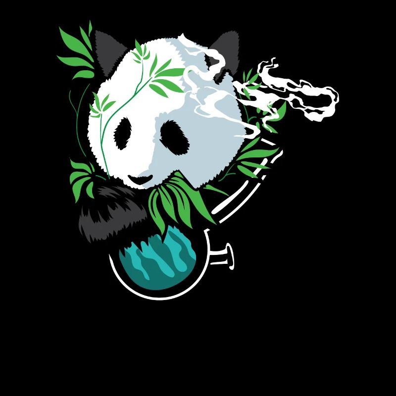 Panda Hippie Stoner Sketching Gift