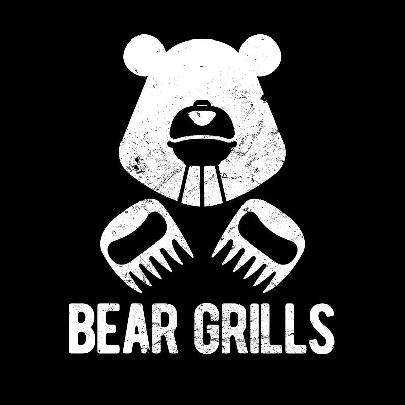 Clever Culinary Bear Grilling Design BBQ