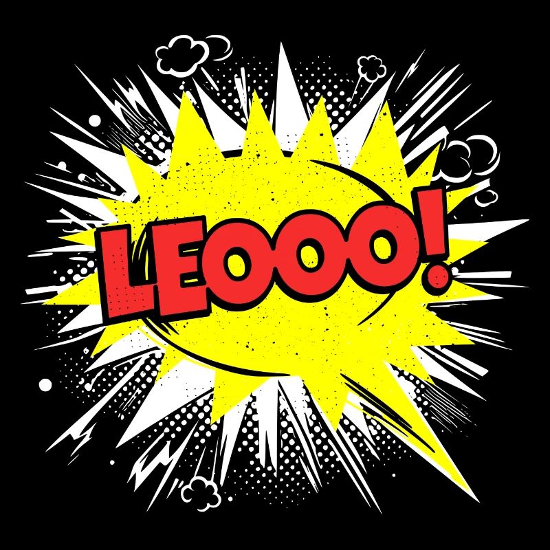 Leo Name Funny Speech Bubble Leooo!